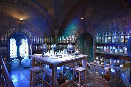 Sala de conjuros de Harry Potter en los estudios Warner Bros en Leavesden