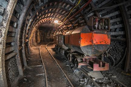 Interior de una de las muchas minas que recorren el subsuelo de Silesia