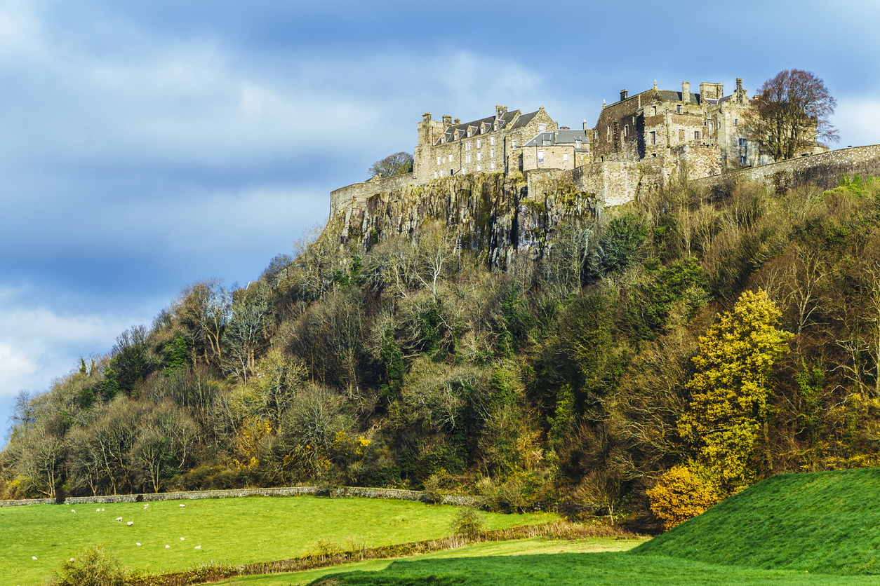 Vistas del castillo escocés de Stirling