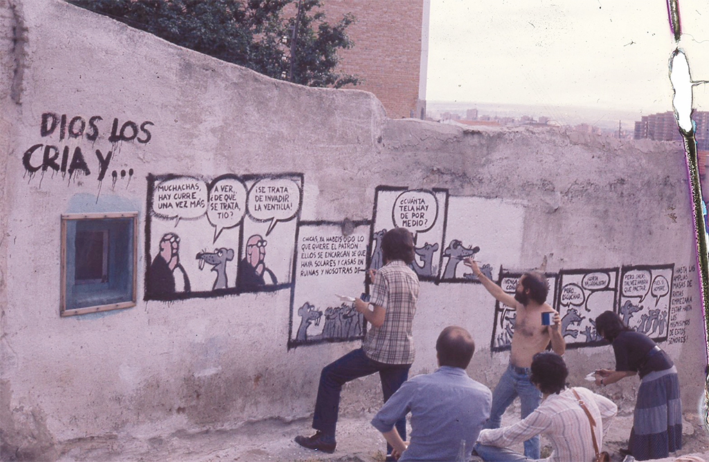 Artistas activistas en los años 70 en Madrid